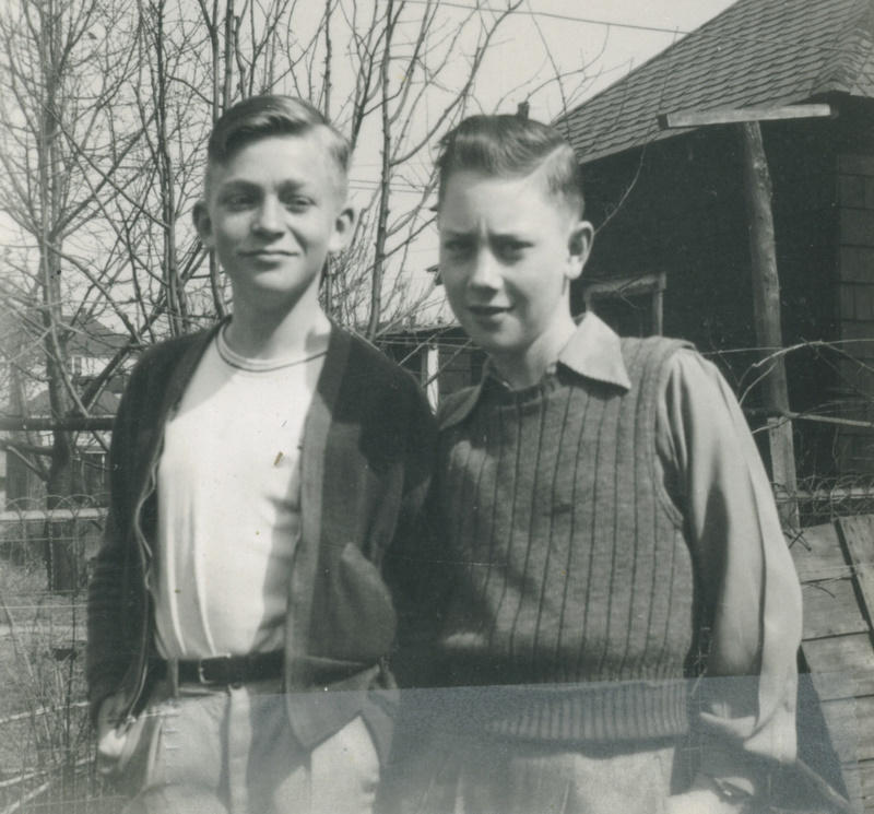 Can't resist adding this pic of my father (on left) heartbreakingly young.